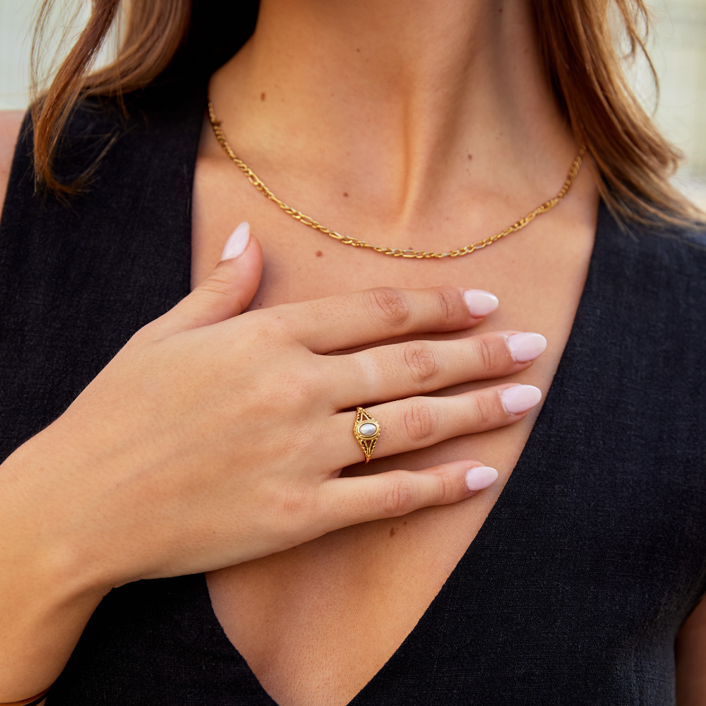 Royal – Anello vintage con perla