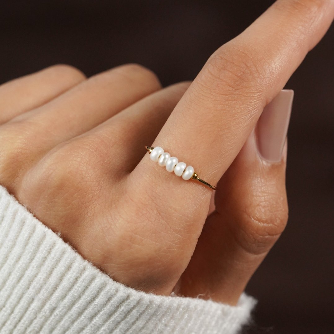 Grace – Anello con perla d’acqua dolce