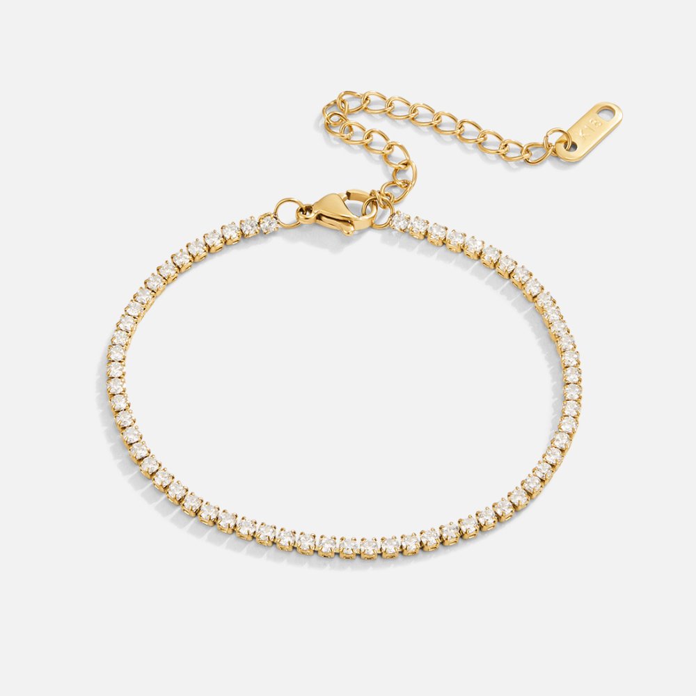 Cordelia - Bracciale tennis in oro
