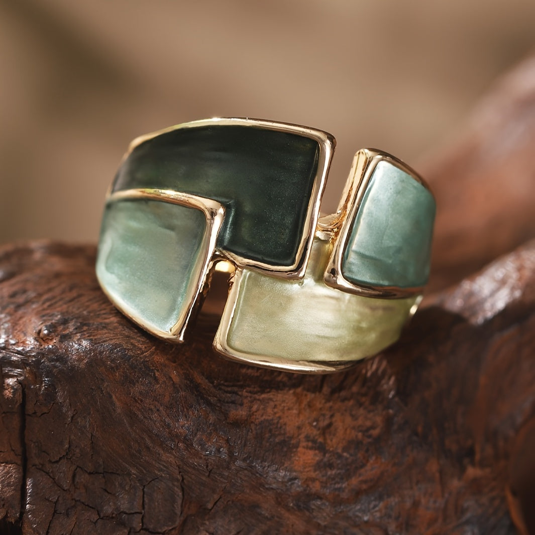 Anello vintage dipinto a mano