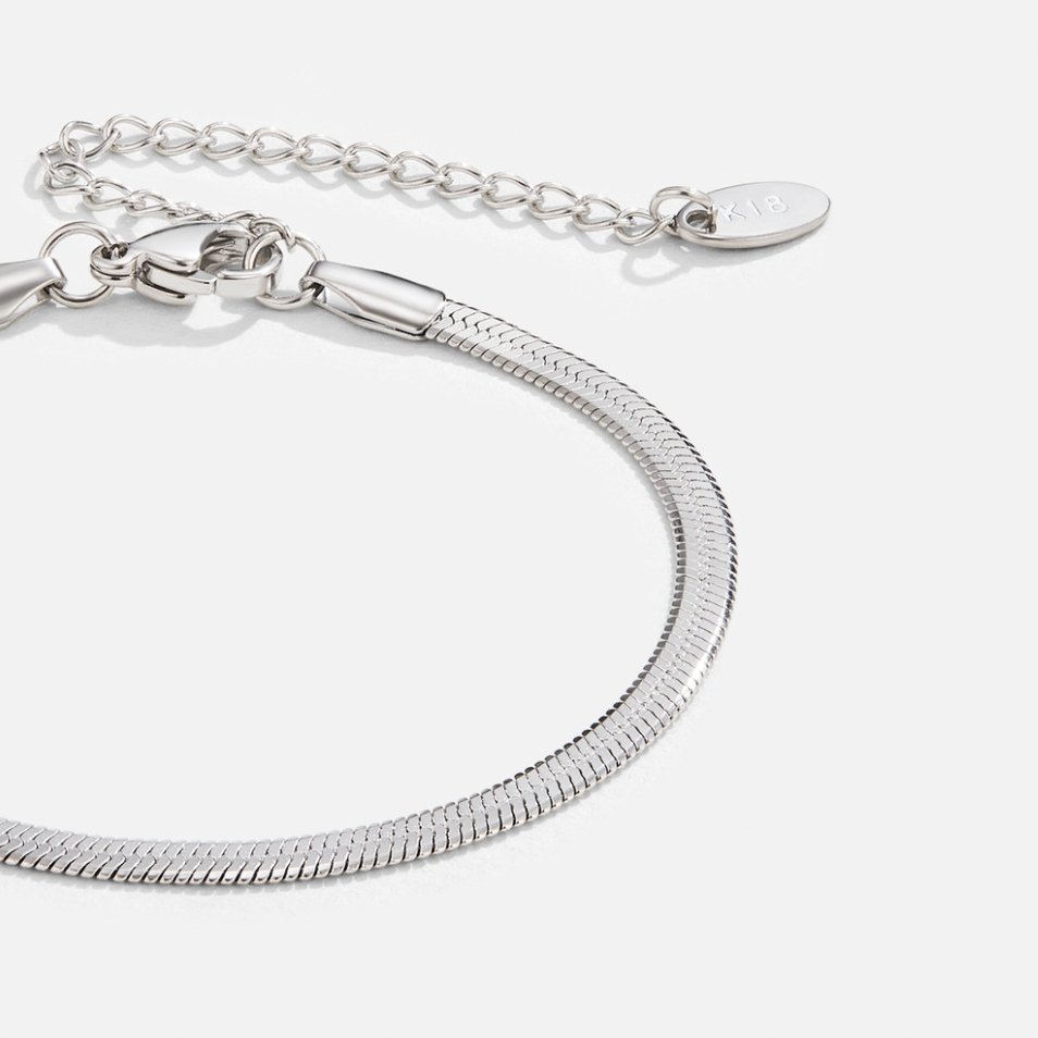 Bracciale Sarya a catena serpente in argento