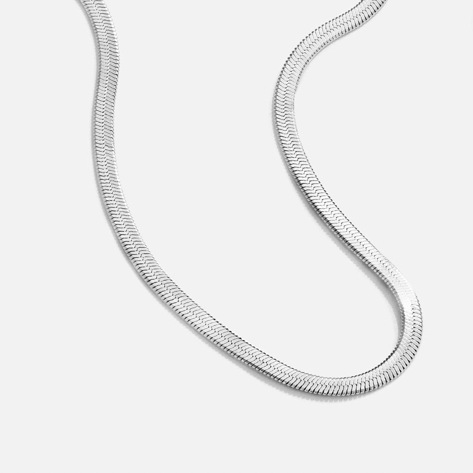 Collana Sarya a catena serpente in argento