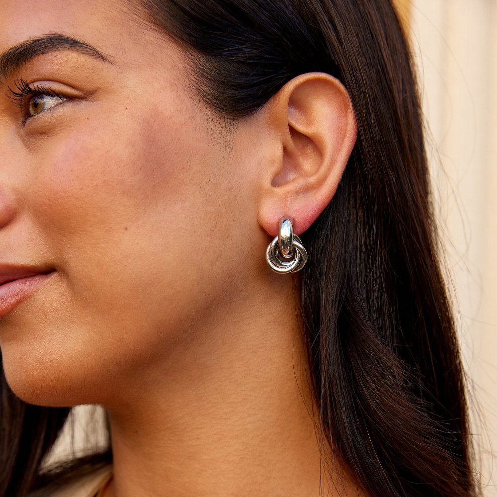 Creoli Sofia intrecciati in argento