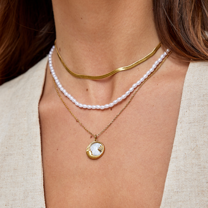 Collana snake dorata