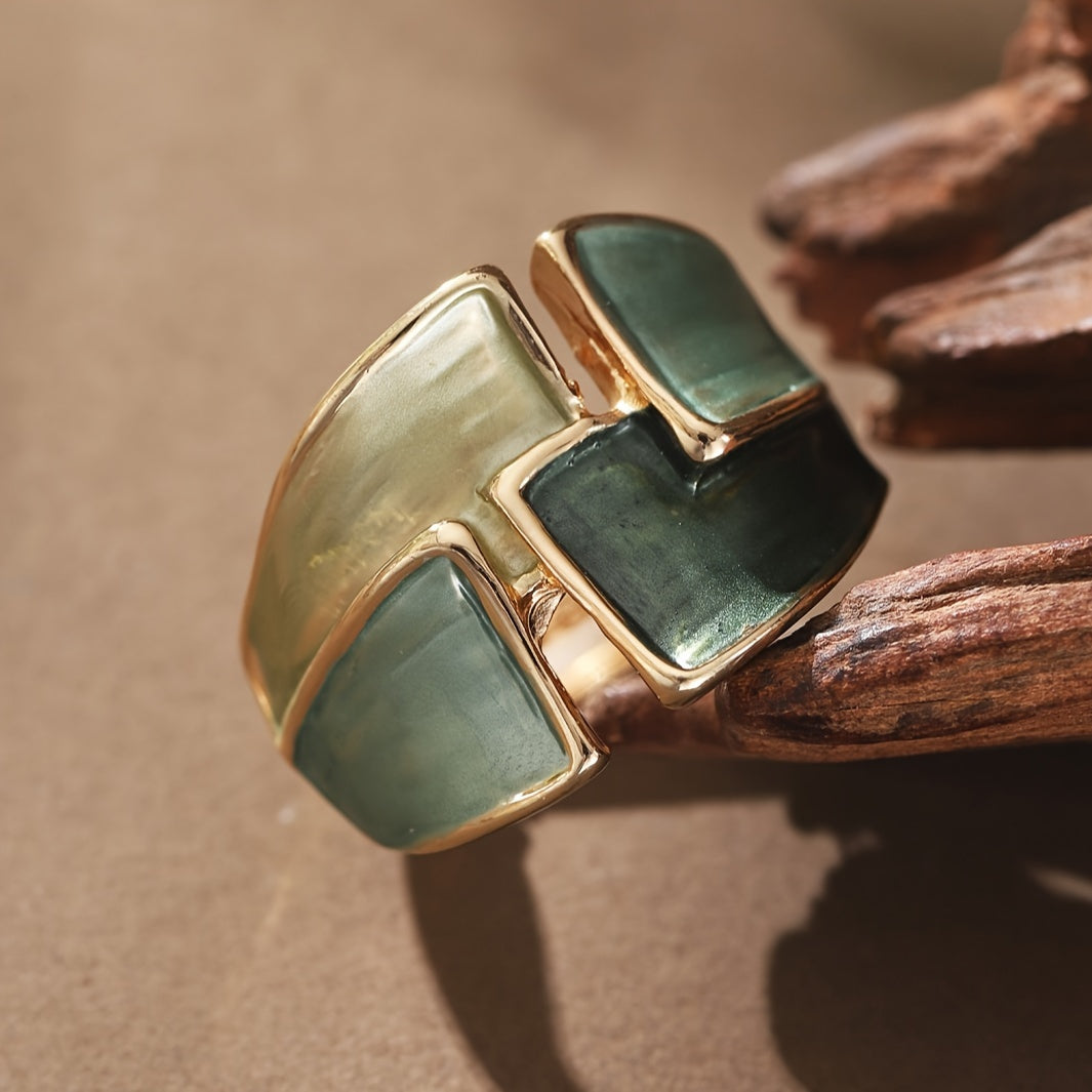 Anello vintage dipinto a mano