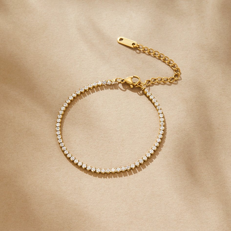 Cordelia - Bracciale tennis in oro