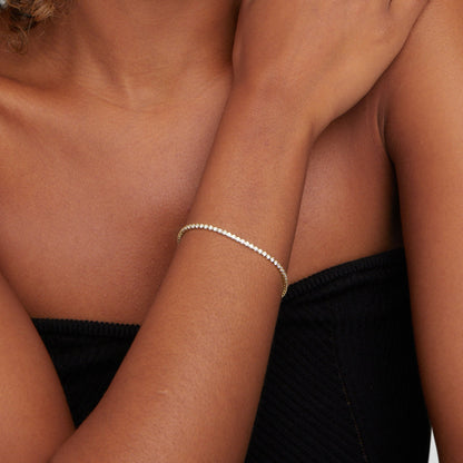 Cordelia - Bracciale tennis in oro