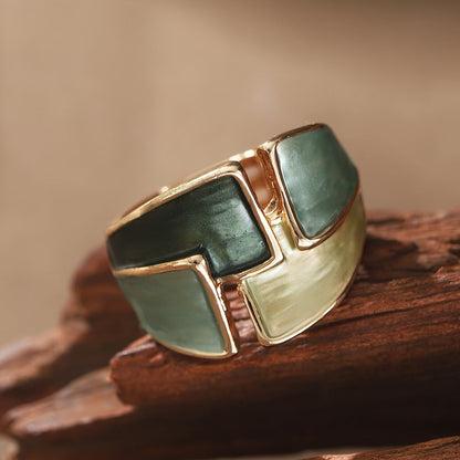 Anello vintage dipinto a mano