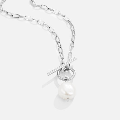 Collana Eva con perle d’acqua dolce in argento