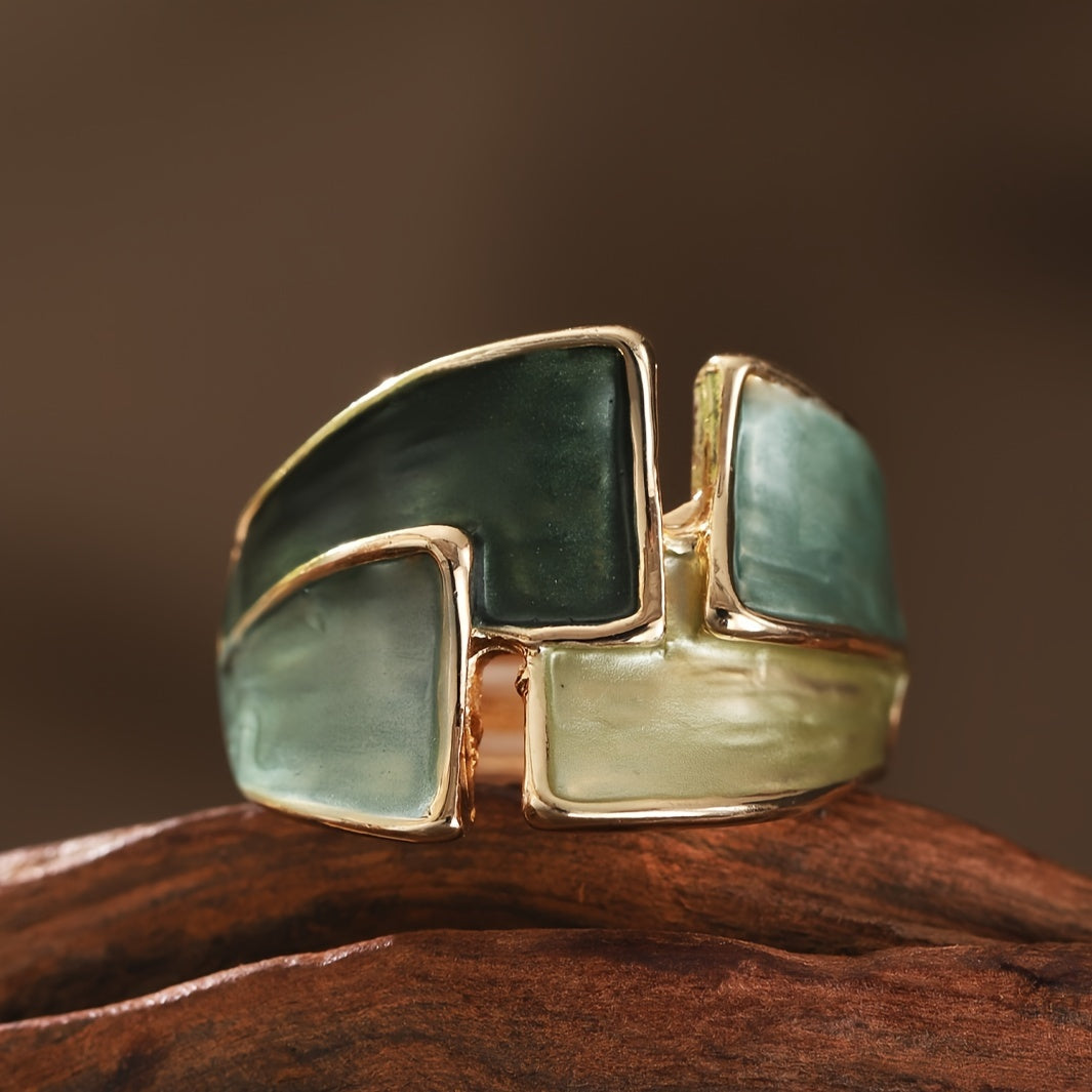 Anello vintage dipinto a mano