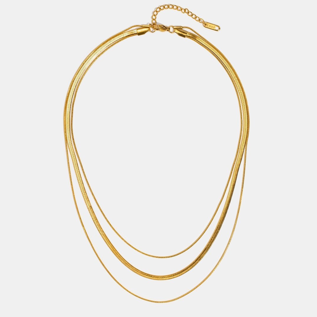 Collana d'oro multistrato