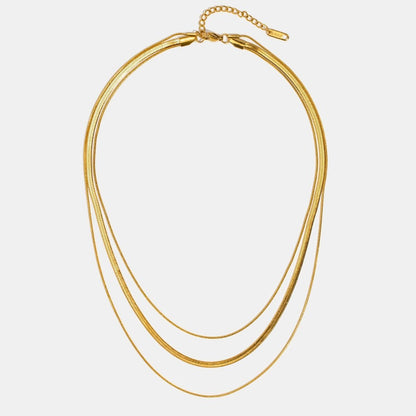 Collana d'oro multistrato