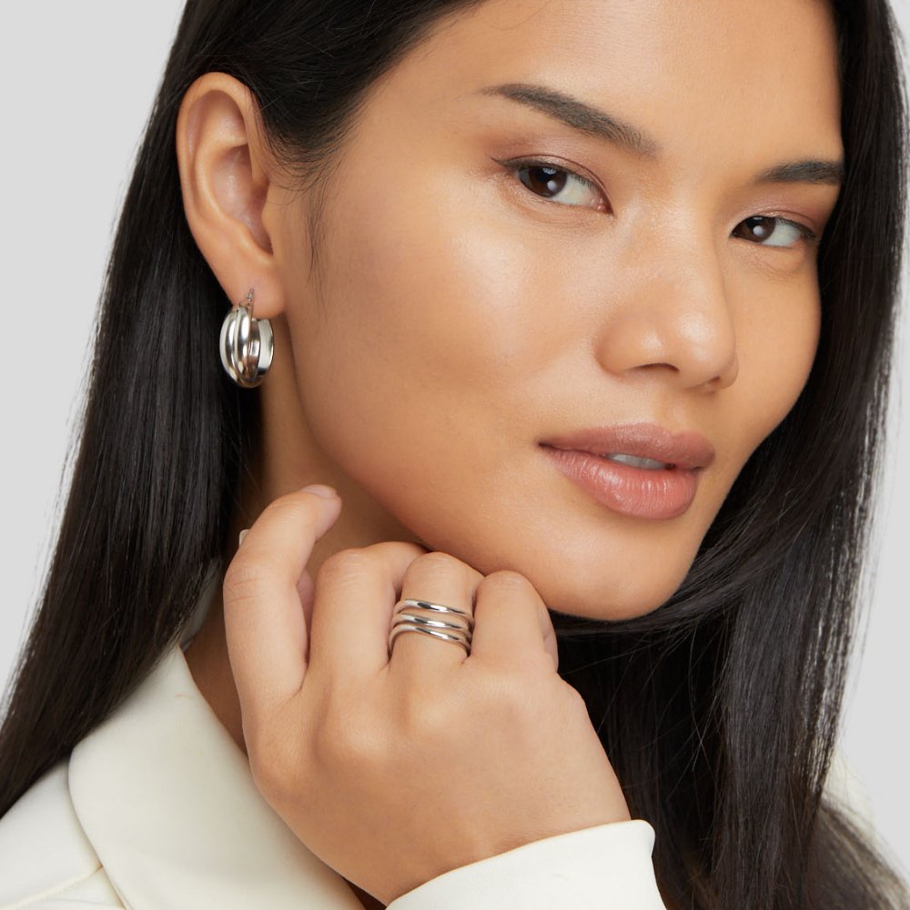 Anello Kiya a strati in argento