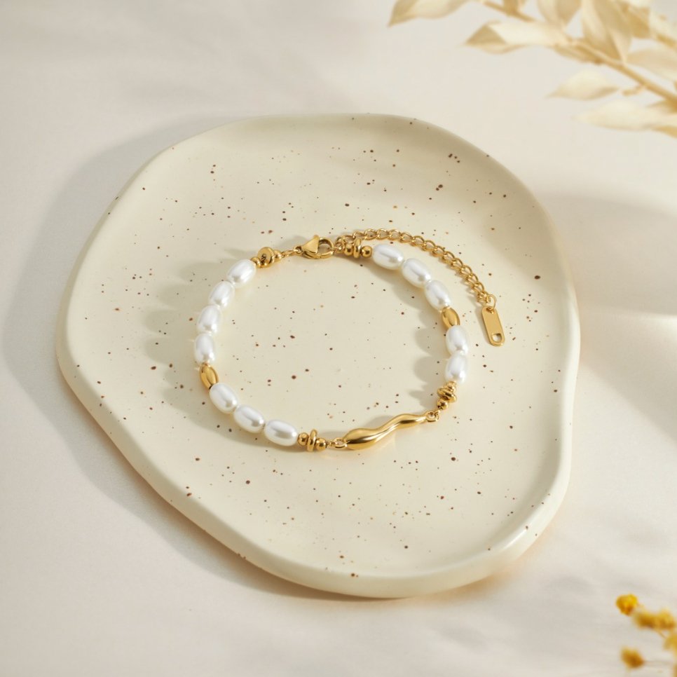 Lov – Bracciale con perle d’acqua dolce