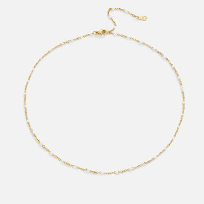 Collana di perle bianche pure