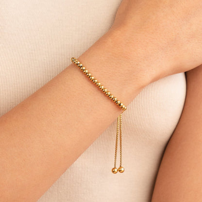 Nila – Bracciale dorato con perle