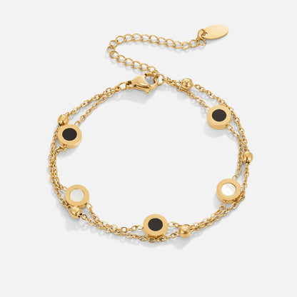 Onyx – Bracciale con onice e pietre bianche