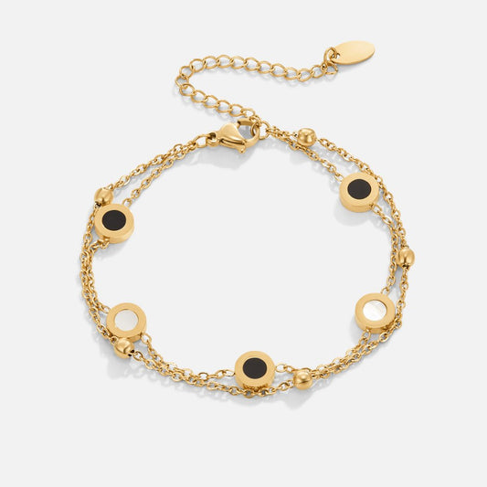 Onyx – Bracciale con onice e pietre bianche