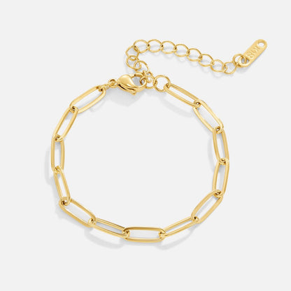 Clip – Bracciale dorato a maglie